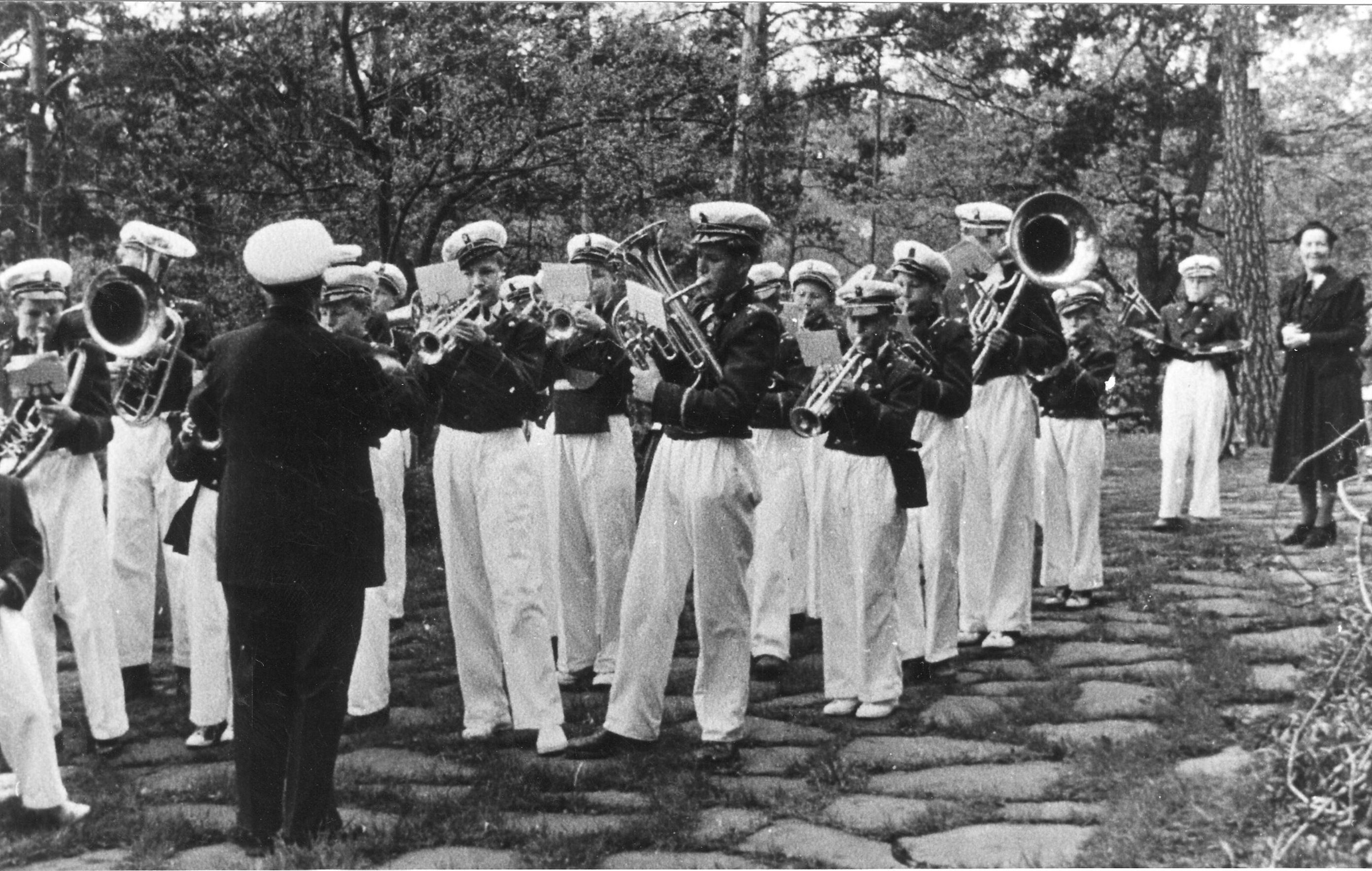 Lilleaker skoles musikkorps ca. 1950