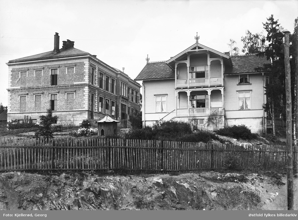 Lilleaker skole ca. 1910. Foto: Georg Kjellerød, ØFB.GKJ.0300