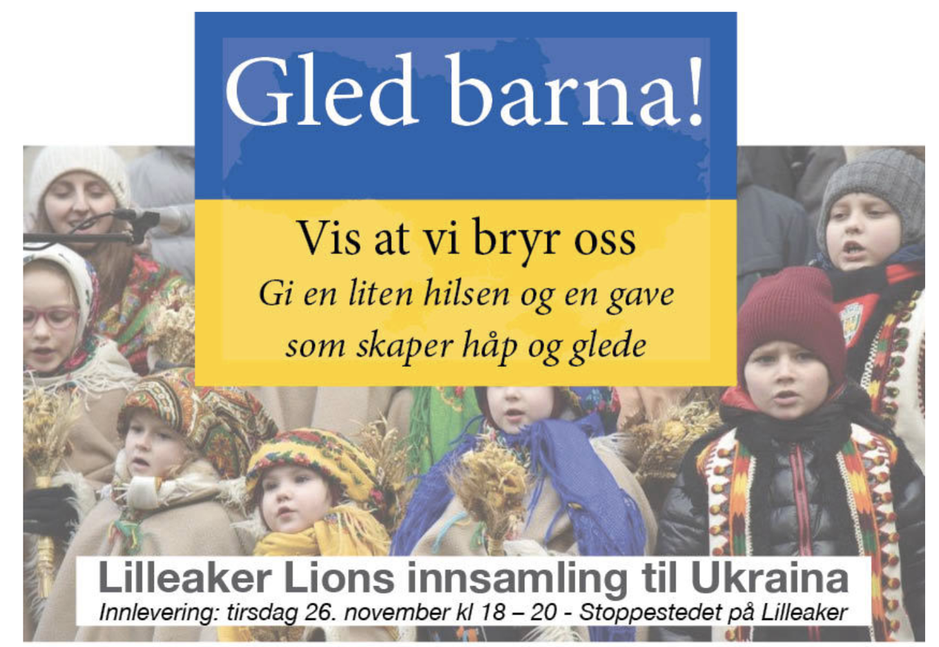 Lilleaker Lions - Innsamling til Ukraina  26. november 2024