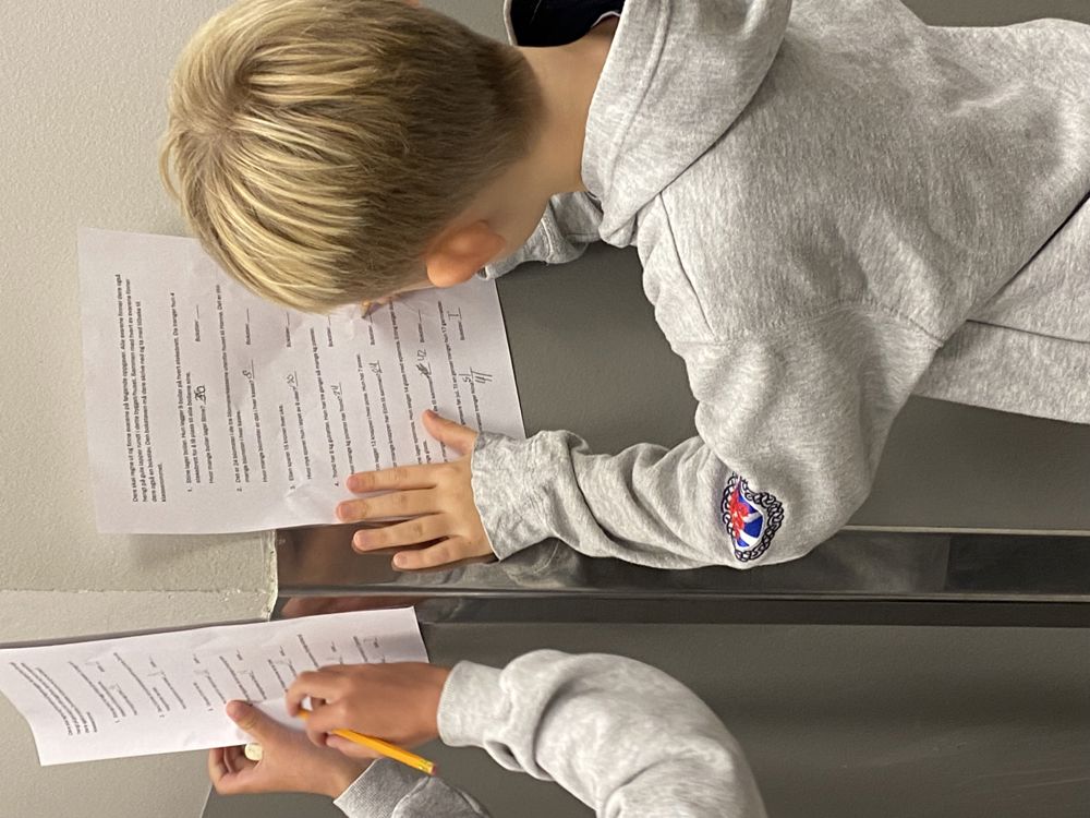 Matematikktime med fysisk aktivitet